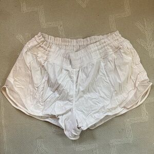 lululemon athletica White “hotty hot” Athletic Shorts